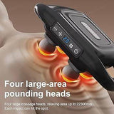 Deep Tissue Massage Gun 6 Heads Massager with 20 Levels 6 Massage Modes for Back Neck Leg Full Body Muscle Pain Relief Massager